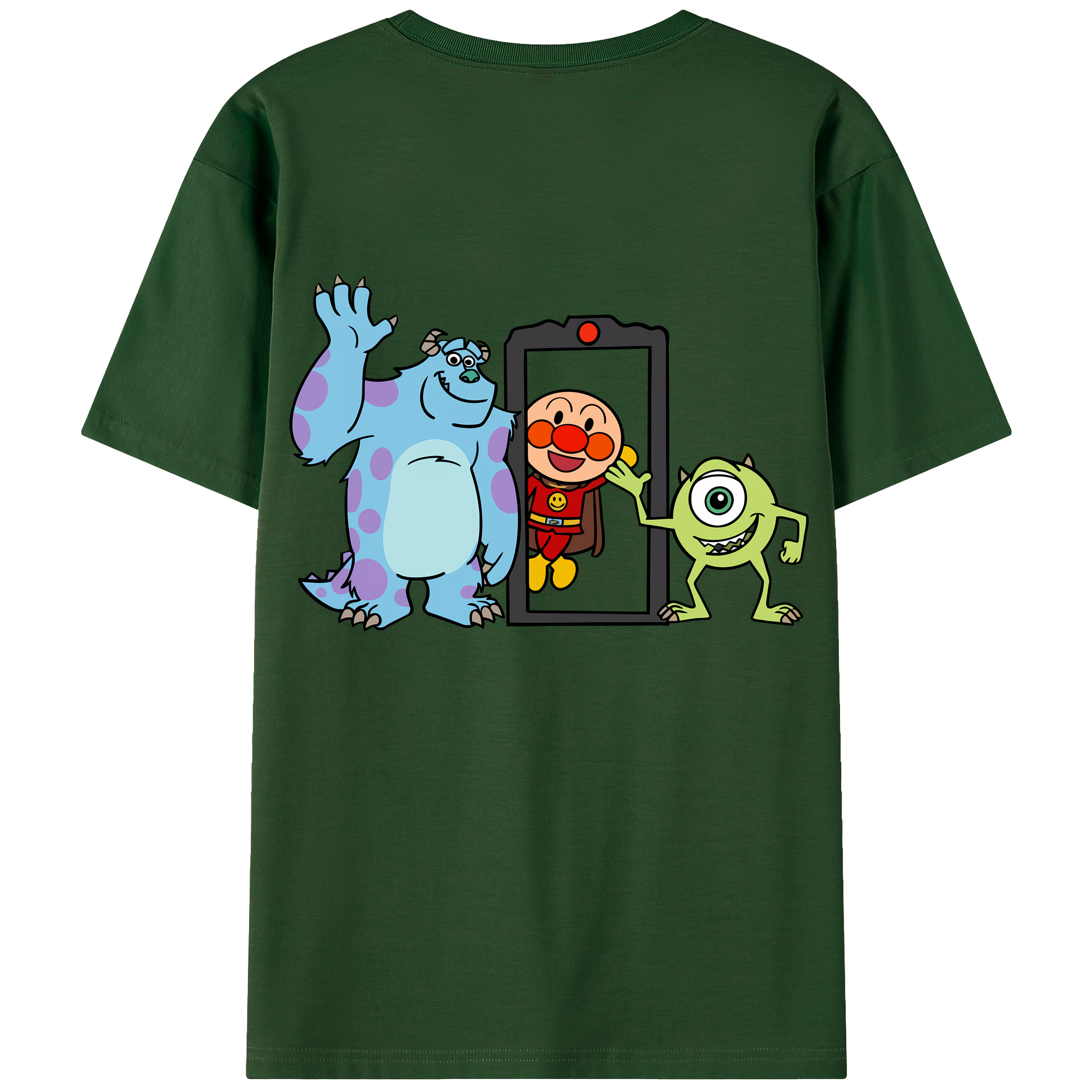 （画像用） アンパンマン Anpanman 綿100％半袖Tシャツ（背面プリント）